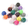 Wholesale Colorful snowflake resin drill heavy diy acrylic beads loose beads mobile phone chain adorable beads beaded pen accessories
