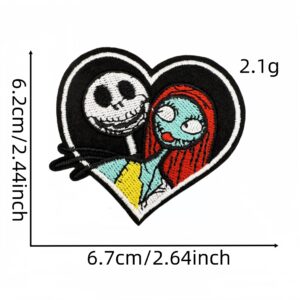 Colorful skull cloth sticker 4#