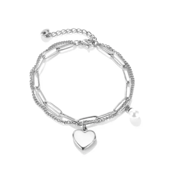 Wholesale PVD Coated Geometric Titanium Steel Waterproof Non Tarnish 304 Stainless Steel Bracelets