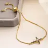 Wholesale Jewelry Retro Simple Style Cross Copper Bracelets Box Chain