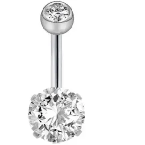 Silver round Zirconium