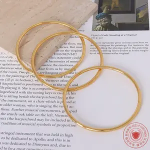 PVD Coated Real Gold Plated Geometric 304 Stainless Steel Simple Style Waterproof Non Tarnish 304 Stainless Steel