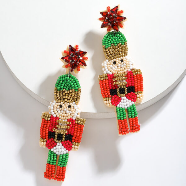 Wholesale handmade rice beads earrings Joker earrings