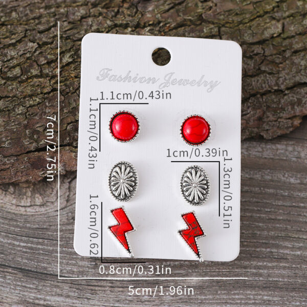 oly-d3ef9eff1dec9de8d698b9e78db7817b Wholesale Western Bohemian Lightning Turquoise Inlaid Pumpkin Flower Earrings