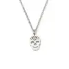 Wholesale PVD Coated Skull Stainless Steel Fashion Waterproof Non Tarnish 302 Stainless Steel Necklace