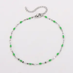 Steel Color-grass Green / Lip chain