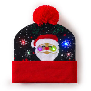 Old man's head snowflake christmas hat