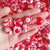 Wholesale Red New Year Love Butterfly Beads