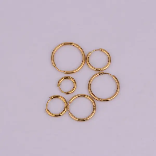 316L Stainless Steel Ear Cartilage Rings & Studs Geometric Waterproof Non Tarnish Surgical Steel Ear Cartilage Rings & Studs