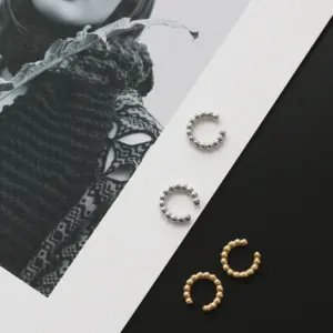 Wholesale PVD Coated Real Gold Plated 18K Gold 304 Stainless Steel Waterproof Non Tarnish Earrings