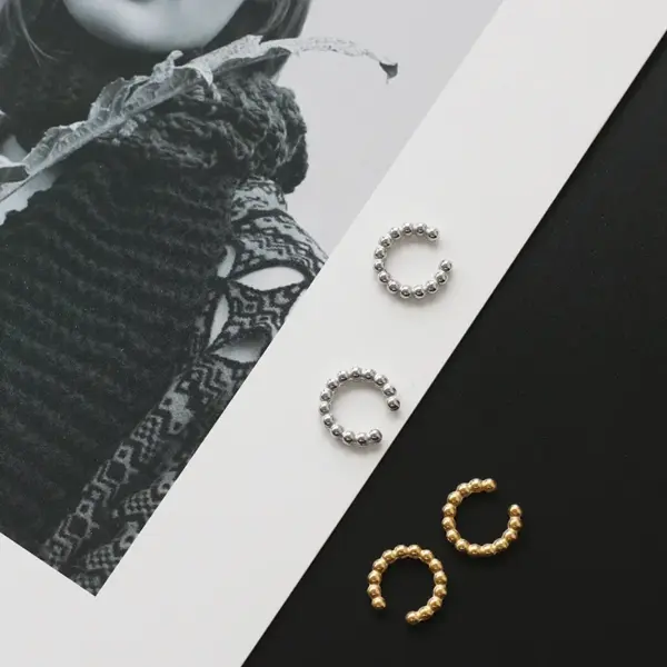 Wholesale PVD Coated Real Gold Plated 18K Gold 304 Stainless Steel Waterproof Non Tarnish Earrings