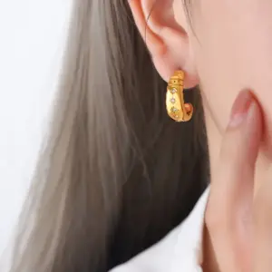 F102-F822-Gold Earrings