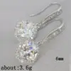 Wholesale Fashion Square Inlaid Zircon Copper Drop Earrings Wholesale