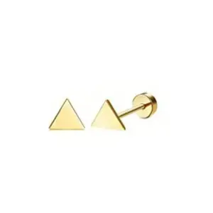 Gold / One Size / Triangle earrings