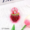 Wholesale New glittery star cartoon strawberry girl bag accessory acrylic pin cute DIY patch