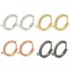 Wholesale Color Micro-inlaid Zircon Copper Ear Clip Nihaojewelry