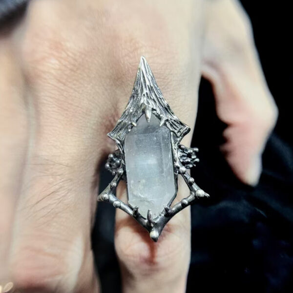 Wholesale European and American Cross-Border New Irregular Shaped Ring, Personalized Niche Design, Cool Style Open Ring for Men