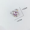 Wholesale DIY Beaded Mang Star Hollow Love Mini Hole Beaded Pendant Beaded Pen Accessories New Flash Diamond Alloy