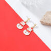 Wholesale Christmas earrings, snowman Santa Claus simple earrings