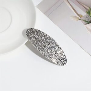 Irregular oval silver
