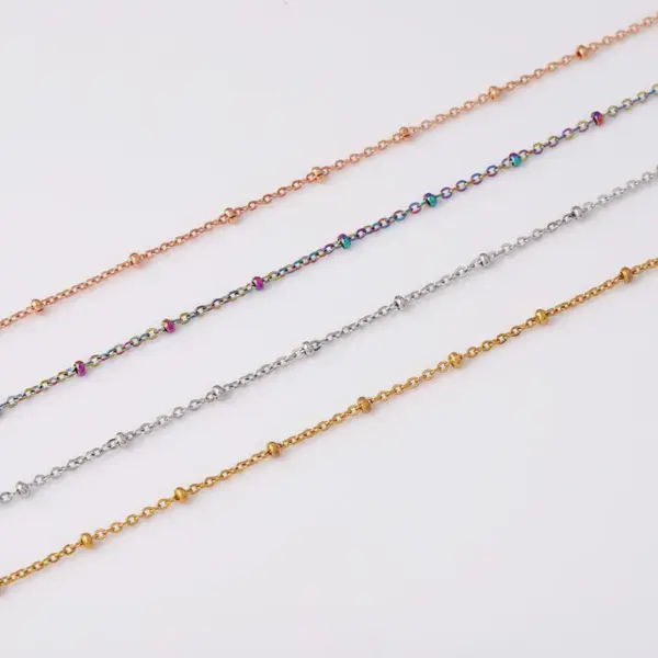 Fashion Geometric Stainless Steel Plating Necklace