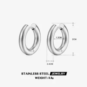[Sle146] Curb Necklace / Steel Color