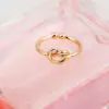 Wholesale Copper Plating Geometric No Inlaid Copper Rings