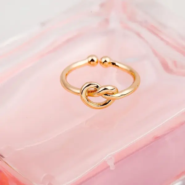 Wholesale Copper Plating Geometric No Inlaid Copper Rings