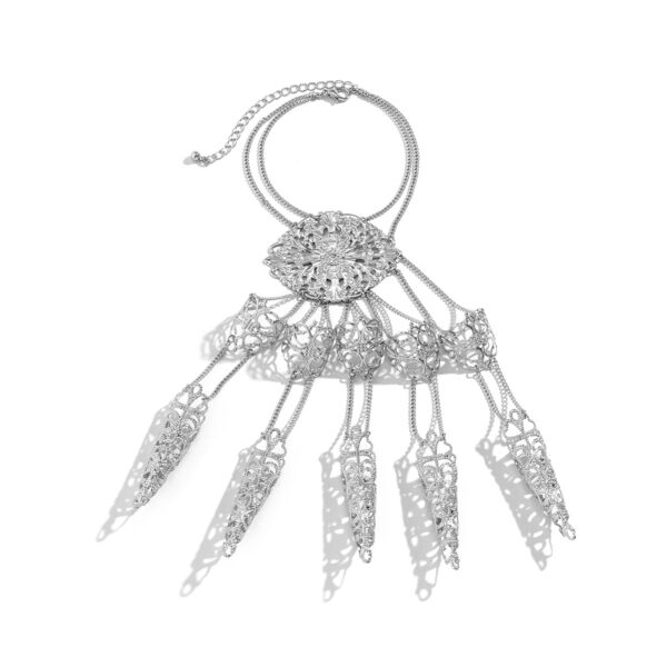 Wholesale Gothic mitten tapered tassel nail bracelet