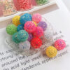 oly-d46df4399360861f37b62f71fdb6be10 Wholesale Ya Leduo 20MM Sequin Ball Acrylic Beads Straight Hole Sequin Head Rope Keychain Decorative Aessories Handmade Jewelry Beads