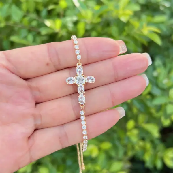 Wholesale Jewelry Casual Modern Style Classic Style Cross Copper Bracelets