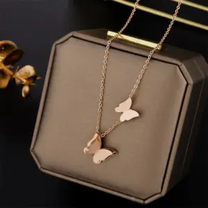 8890 Butterfly-Rose / Gold