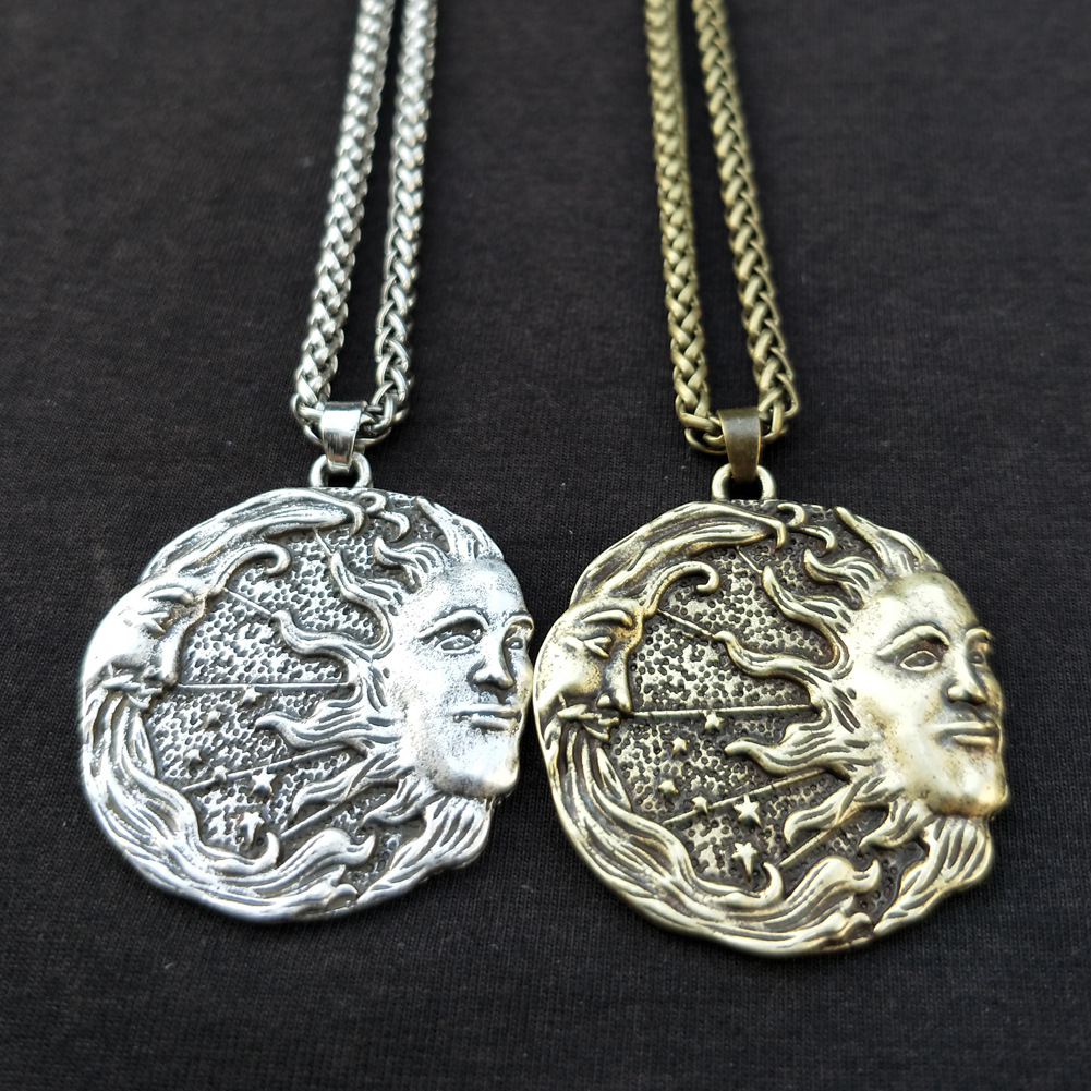 Wholesale Wish Scandinavian Mythological Pirate Necklace Viking Series Rune Amulet Pendant Jewelry