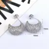 Wholesale 1 Pair Ig Style Simple Style Moon Plating Inlay Copper Artificial Rhinestones Gold Plated Ear Studs