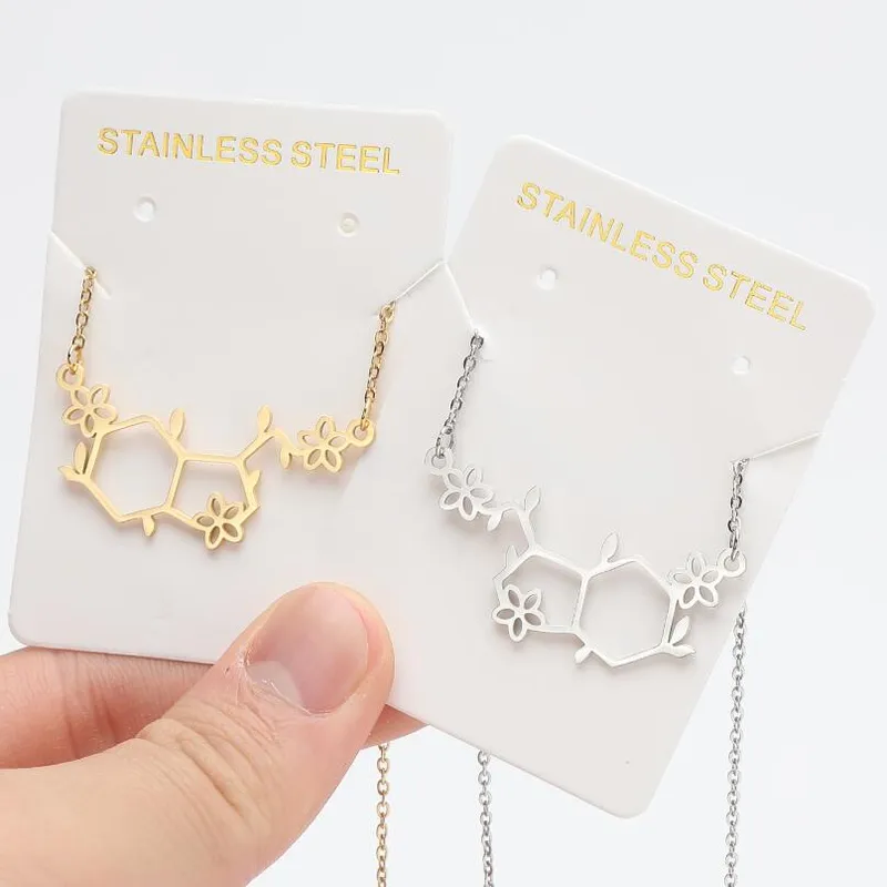 Wholesale Jewelry Retro Geometric 201 Stainless Steel 18K Gold Plated Irregular Plating Stainless Steel Necklaces