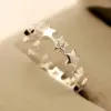 Wholesale Copper Inlaid Zircon Star Artificial Gemstones Copper Rings