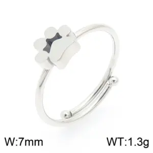 Open Steel Ring Kr103464-GC