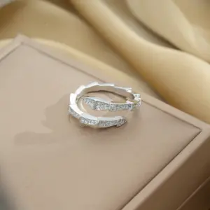 652 Steel Snake Ring