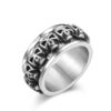 oly-d493e0fc02a1d952506c43108e7bbc26 Wholesale Skull Rotating Stainless Steel Ring Factory Direct Sales Wholesale Bulk Can Be Customized Cross-Border pular Aessories for Coles