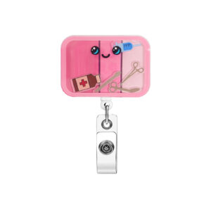 Rose pink medical tool tray