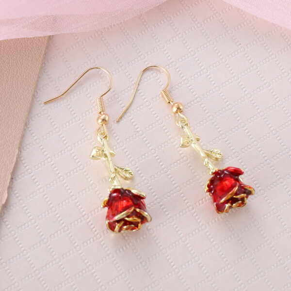 Wholesale Vintage rose earrings