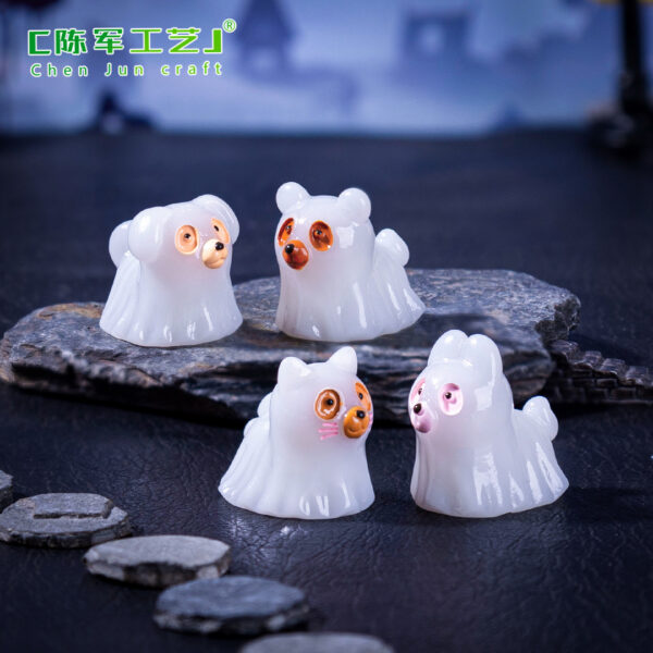 Wholesale Halloween Glow-in-the-Dark Puppy Ghost Doll DIY Decoration Accessory