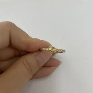 14K Real Gold-Letter Q / One Size
