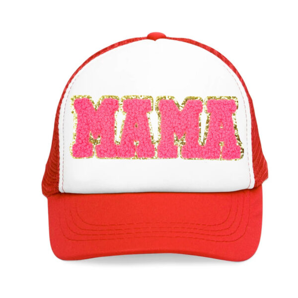 Wholesale English Letter Mama Pattern Embroidered Clothing Accessories Embroider Patch Patch Free Sewing Hot Melt Glue Ironing