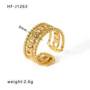 HF-J1263-Gold / Adjustable Opening