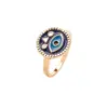 Wholesale Classic Style Devil's Eye Stainless Steel Plating Gold Plated Open Rings