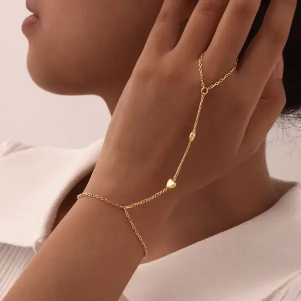Wholesale IG Style Geometric 304 Stainless Steel Artificial Pearls Cable Chain Bracelets In Bulk