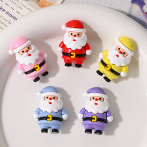 Wholesale Cartoon Santa Claus Beaded Rubber Beads