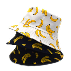 Wholesale Cross-border Hot Fruit Fisherman Hat Women's Cotton Korean Summer Hat Men's Travel Beach Double-sided Wearing Basin Hat