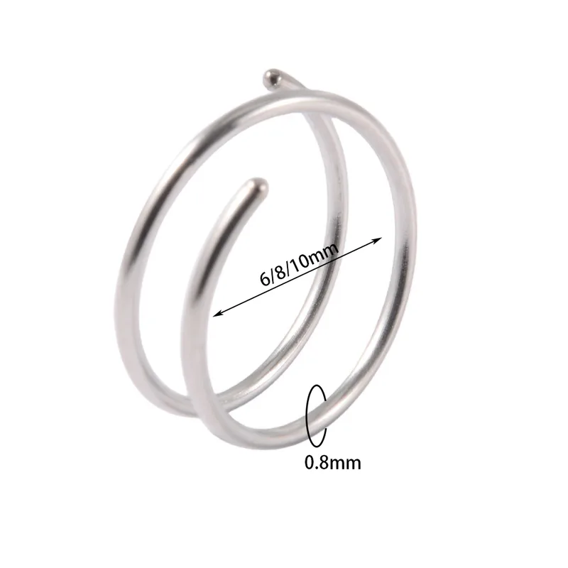 Wholesale 1 Piece Nose Rings & Studs Simple Style Commute Solid Color 304 Stainless Steel 18K Gold Plated Nose Pin
